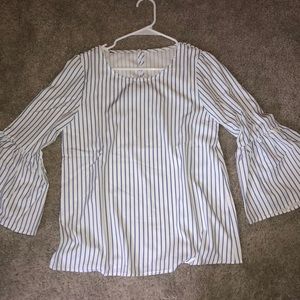 Blue striped blouse